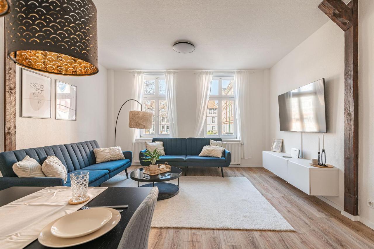 Exklusives Innenstadt Apartment - Parken - Smart-Tv - Kaffeevollautomat 베르니게로데 외부 사진